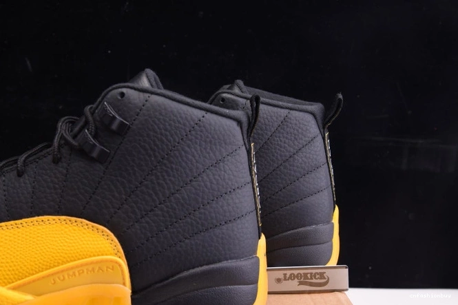 Gold 12 Jordan Retro Black University Air 130690-070 0709